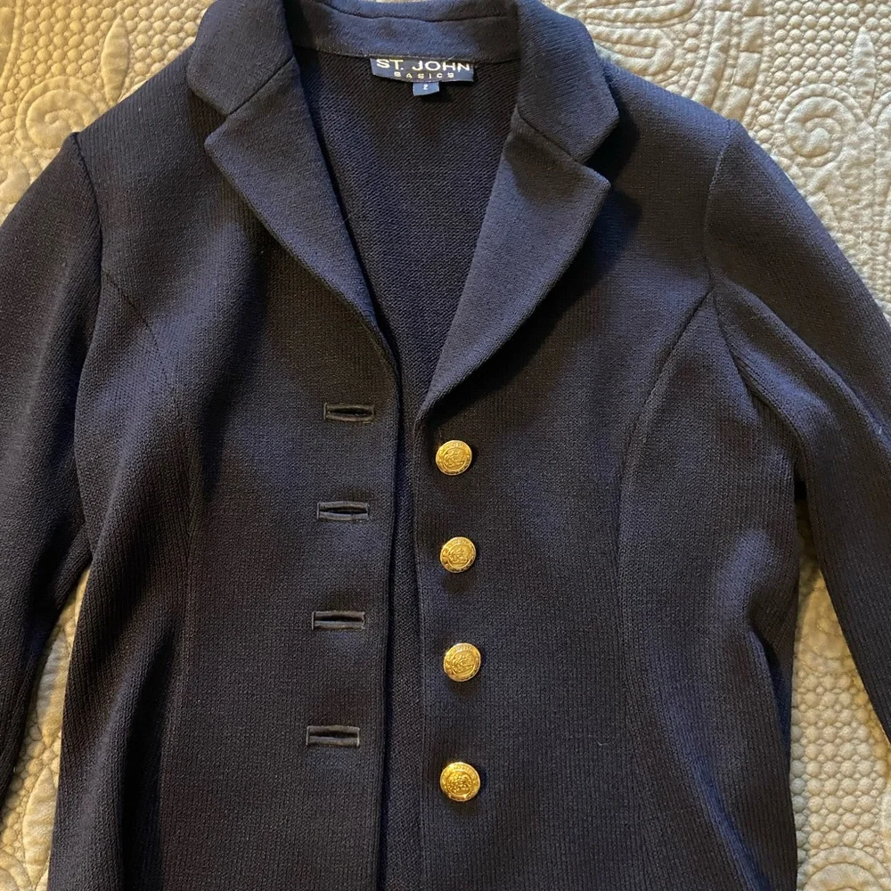 St. John Navy Blazer - Picture 2 of 5